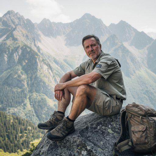 Живописная горная река, извивающаяся между камнями и лесом.